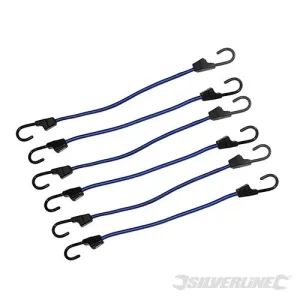 140821 Silverline Bungee Cords 6pk