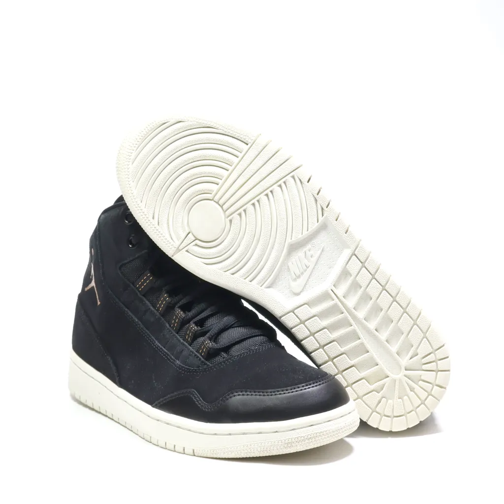 Air Jordan Executive High-Top Sneakers Suede Black Color For Men