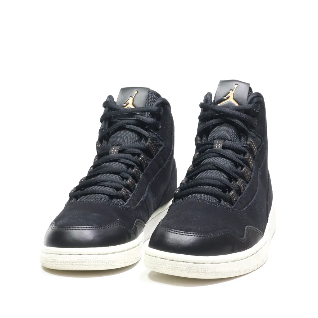 Air Jordan Executive High-Top Sneakers Suede Black Color For Men