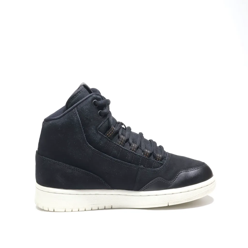 Air Jordan Executive High-Top Sneakers Suede Black Color For Men