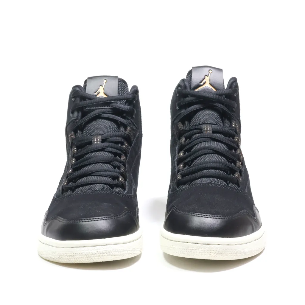 Air Jordan Executive High-Top Sneakers Suede Black Color For Men