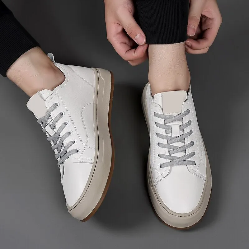 binfenxie High Quality Mens Casual Shoes Fashion Leather Work Shoes Men Shoes Comfy Designers Shoes Mocassins Breathable Sneakers Loafers