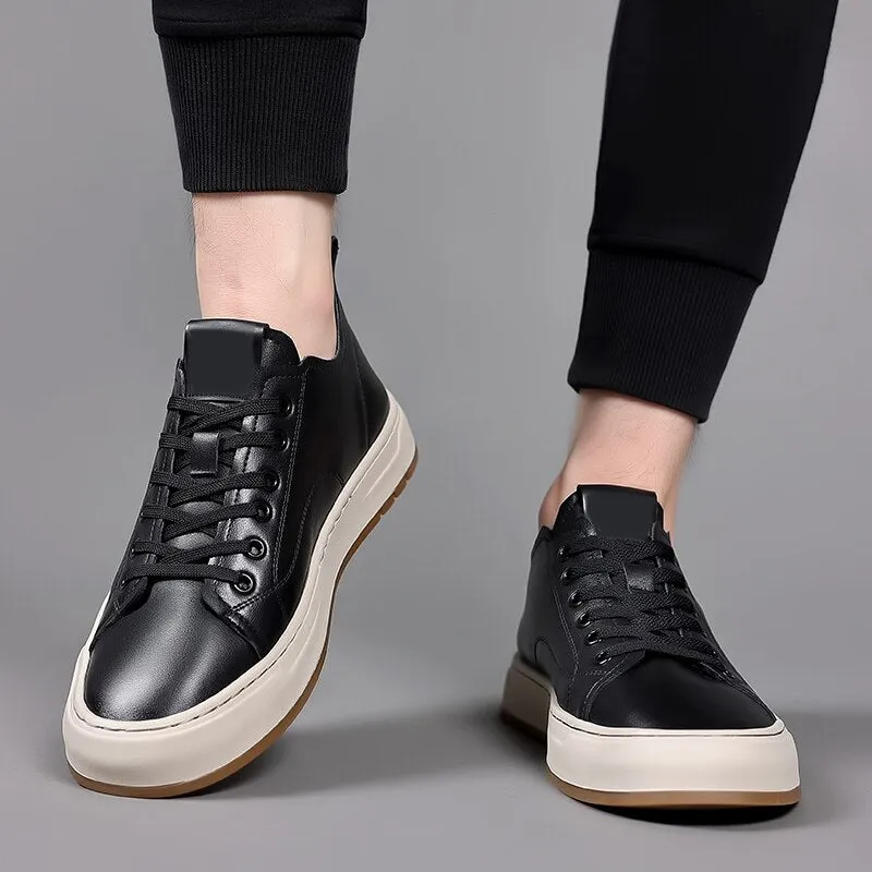 binfenxie High Quality Mens Casual Shoes Fashion Leather Work Shoes Men Shoes Comfy Designers Shoes Mocassins Breathable Sneakers Loafers
