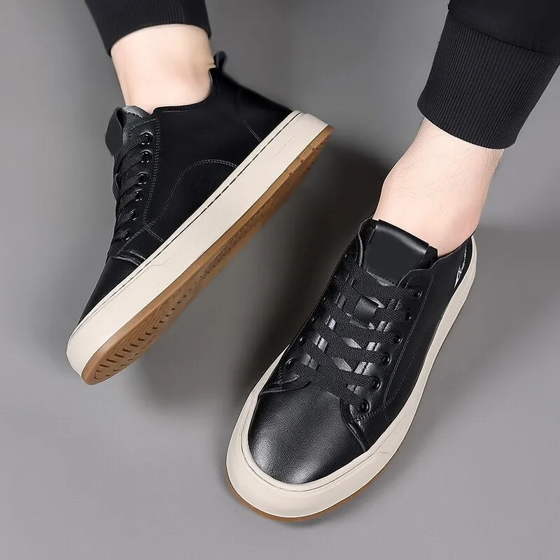 binfenxie High Quality Mens Casual Shoes Fashion Leather Work Shoes Men Shoes Comfy Designers Shoes Mocassins Breathable Sneakers Loafers