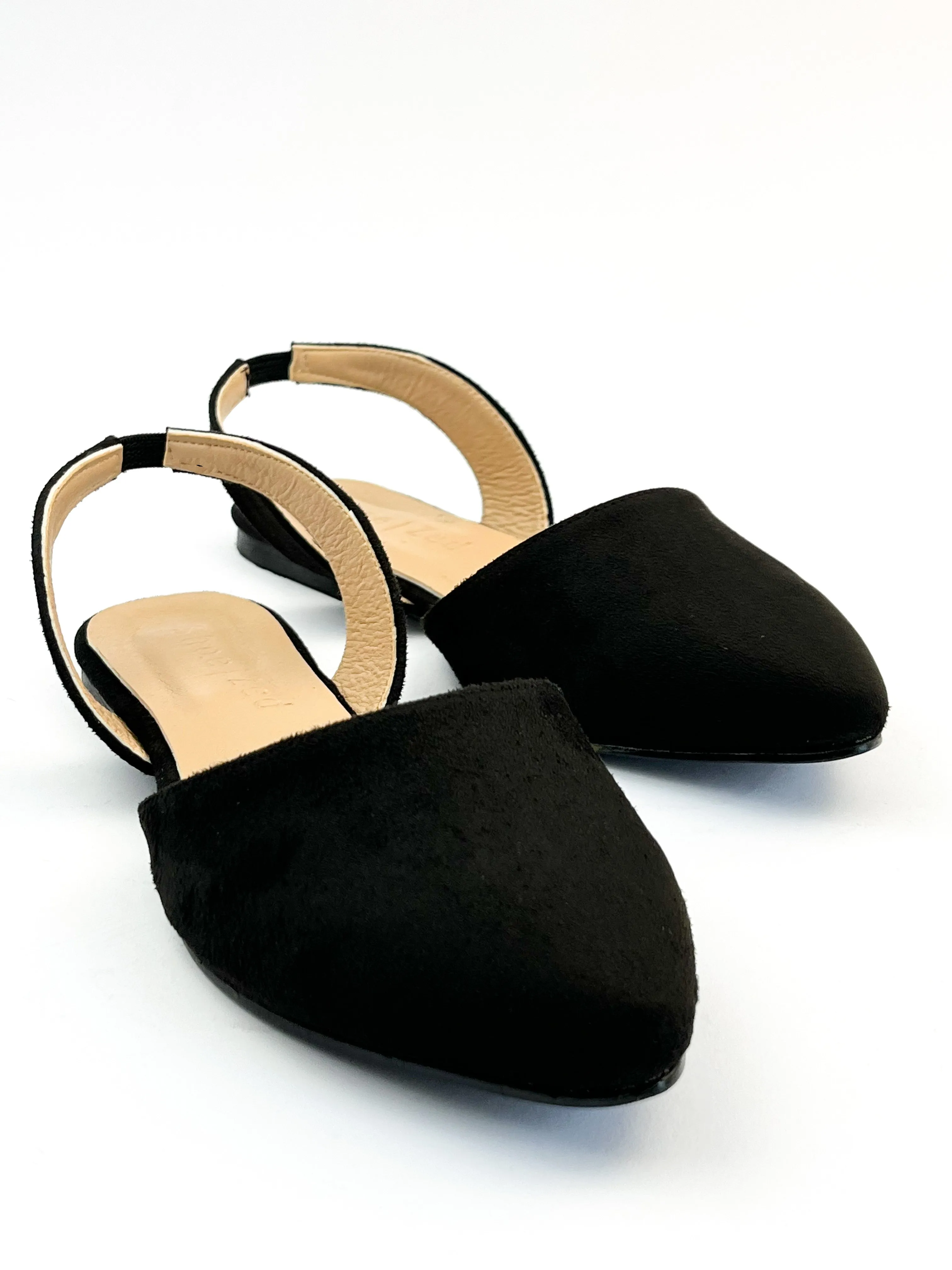 Black Slingback Flats