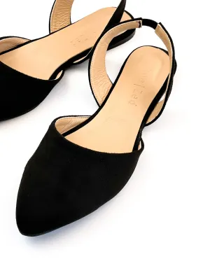 Black Slingback Flats