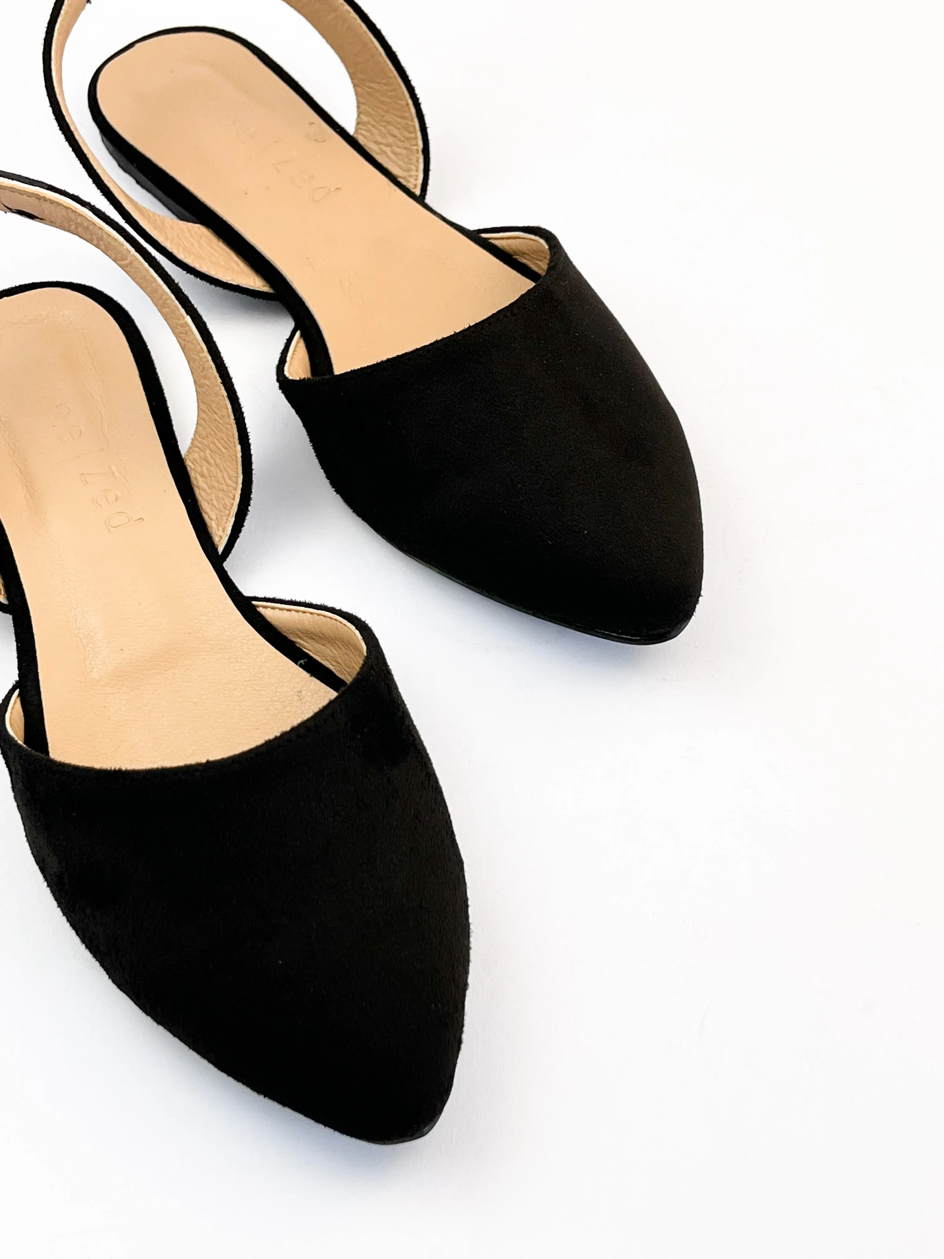 Black Slingback Flats