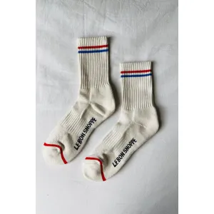 Boyfriend Socks: Milk