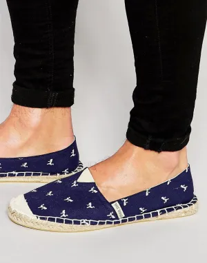 Brave Soul Espadrilles With Flamingo Print