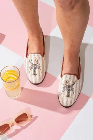 BY PAIGE - NEEDLEPOINT LOAFER IN LOBSTER
