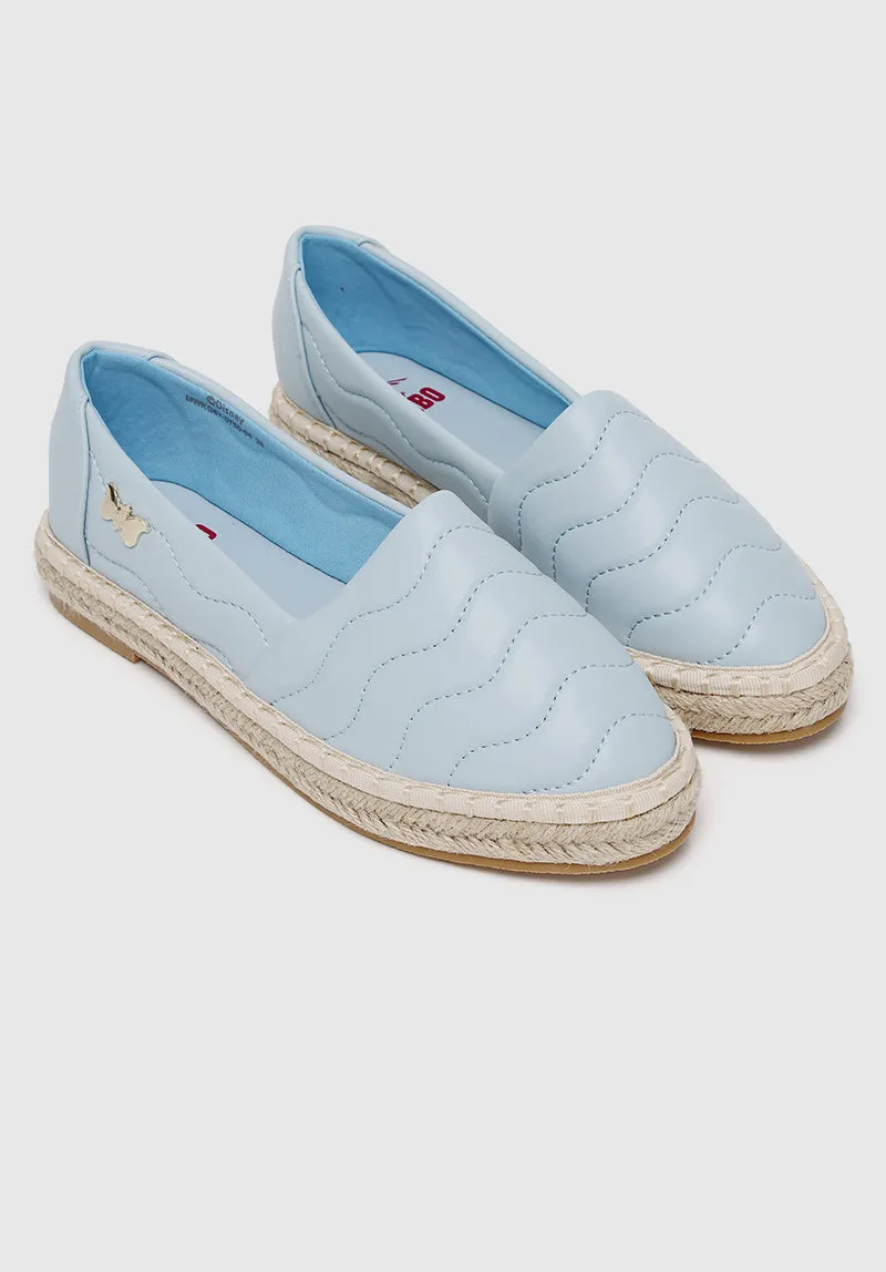 Disney Dumbo Little Side Kick Rounded Toe Slip Ons & Espadrilles (Light Blue)