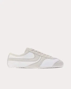 Dustin Suede-Trimmed White Low Top Sneakers