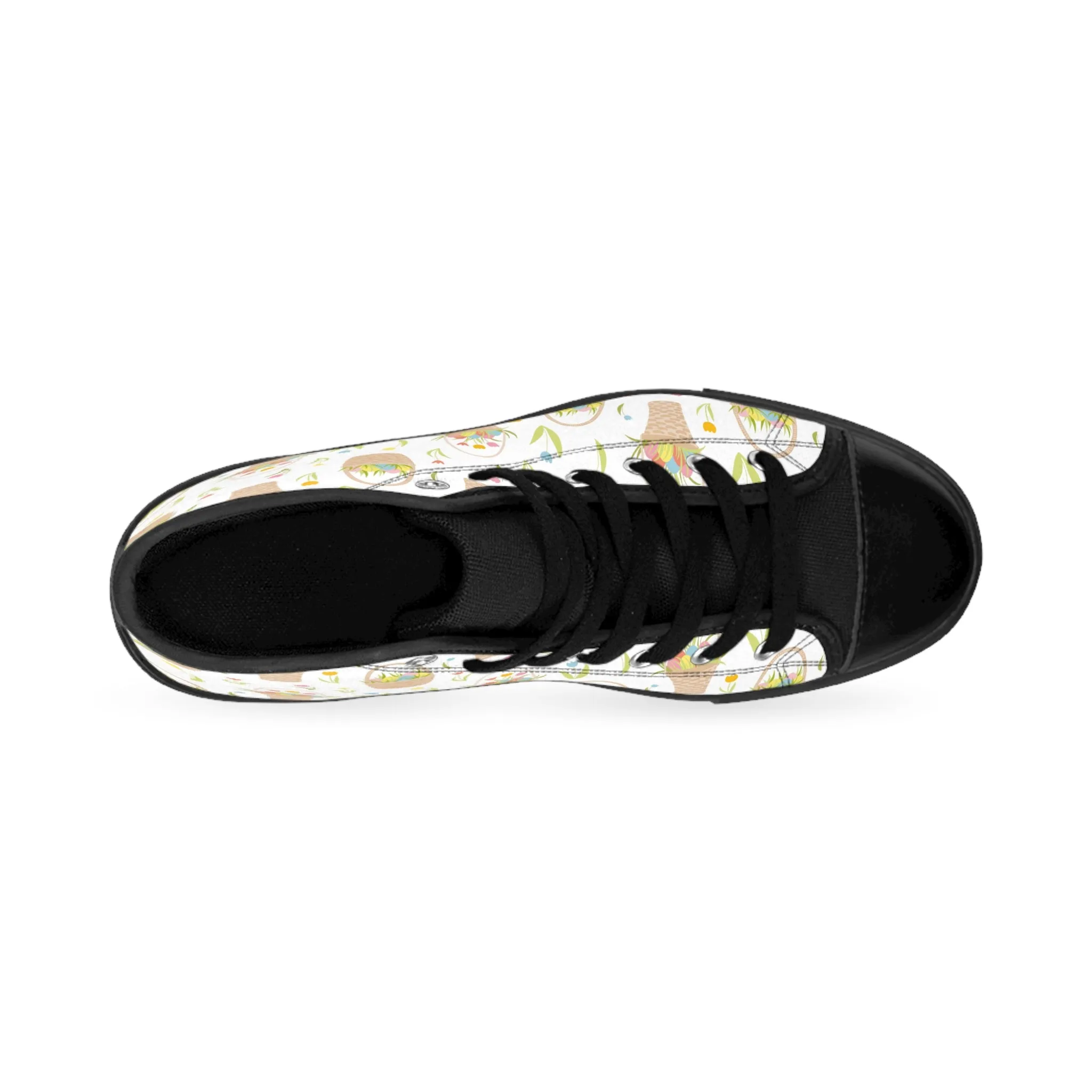 Easter Eggs in Basket Women's Classic Sneakers