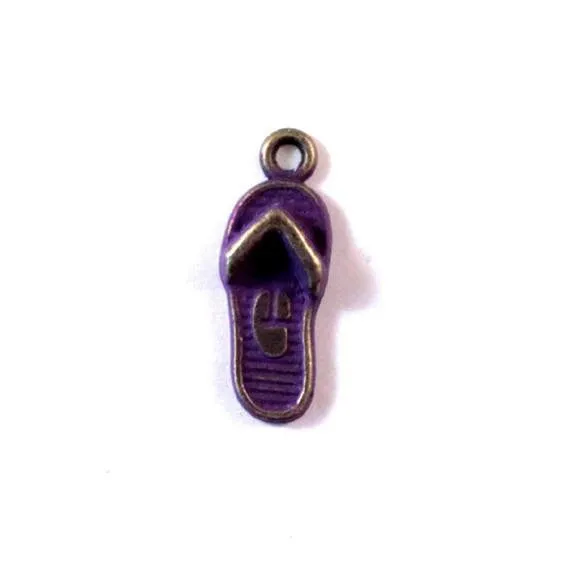 Flip Flop Charm Bracelet, Necklace, or Charm Only