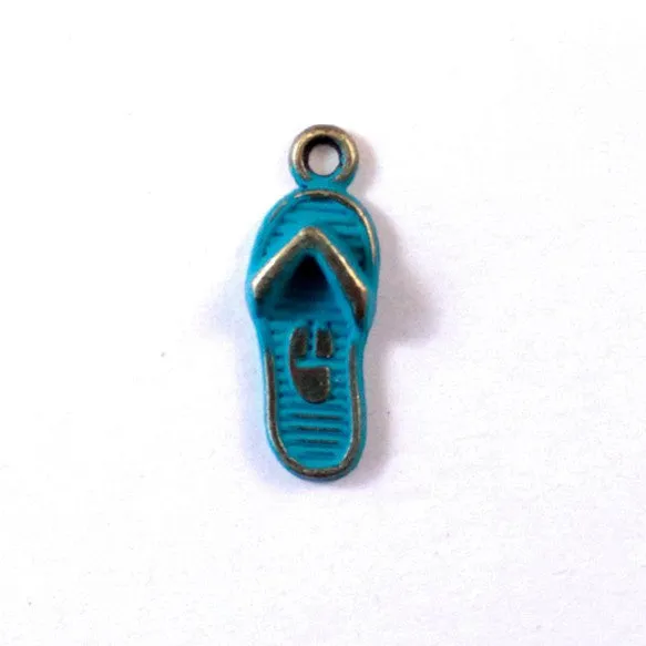 Flip Flop Charm Bracelet, Necklace, or Charm Only