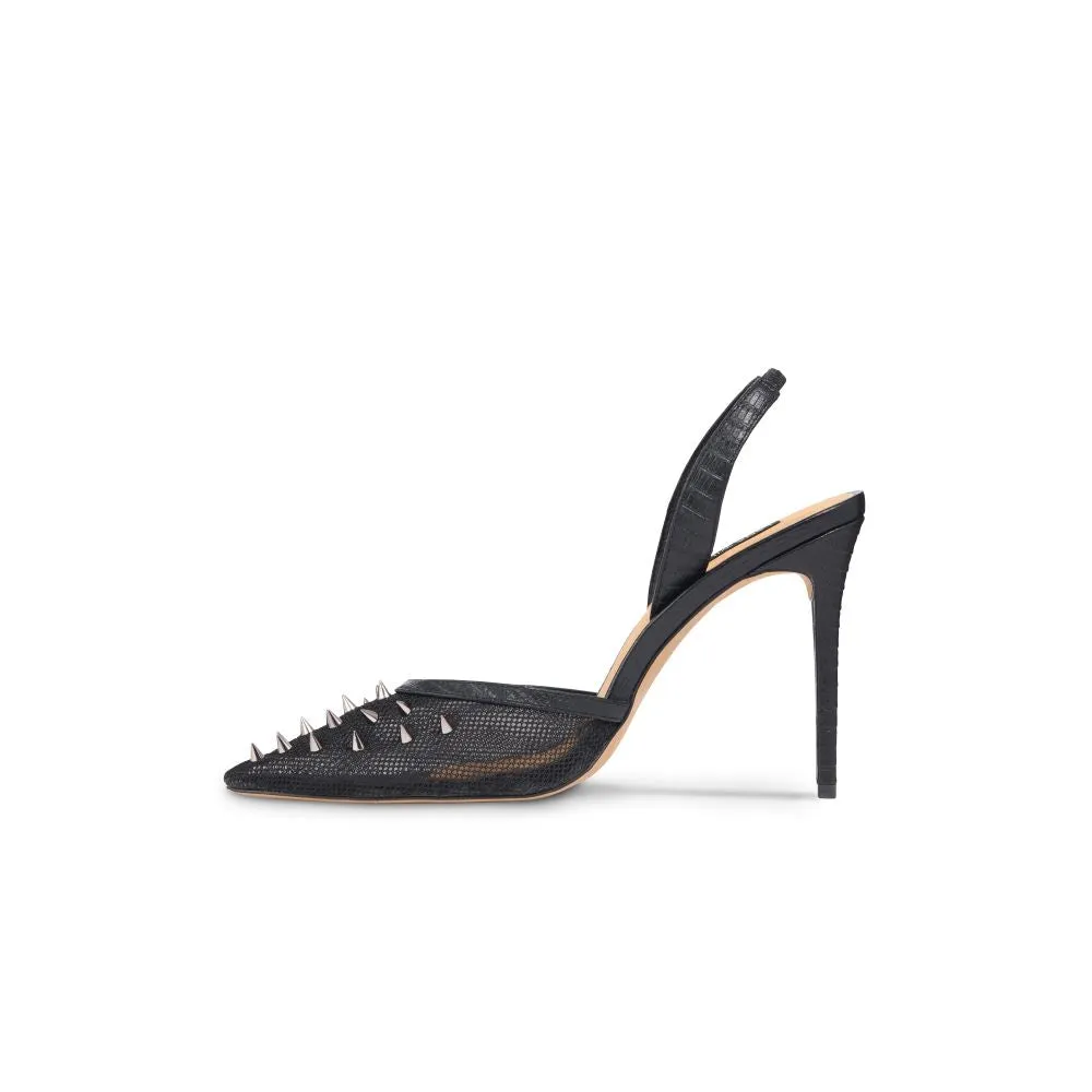 Georgia Heel Black Mesh