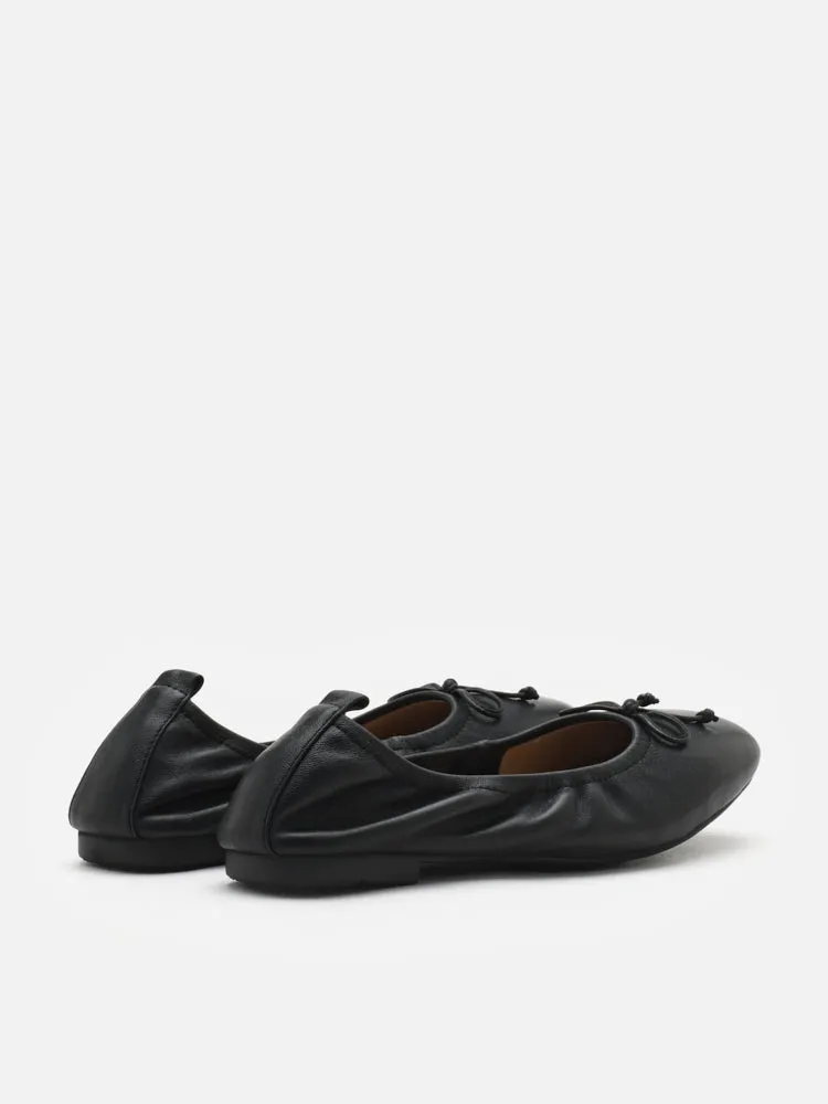 Gia Bow Square Toe Flats