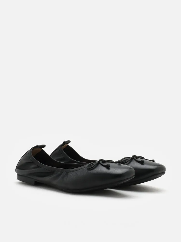 Gia Bow Square Toe Flats