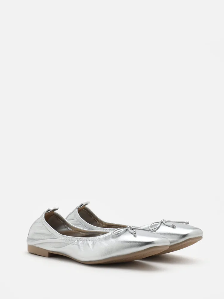 Gia Bow Square Toe Flats