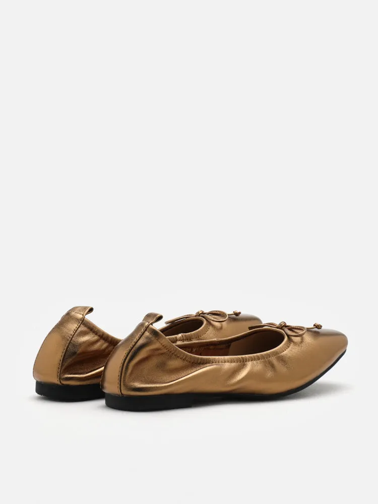 Gia Bow Square Toe Flats