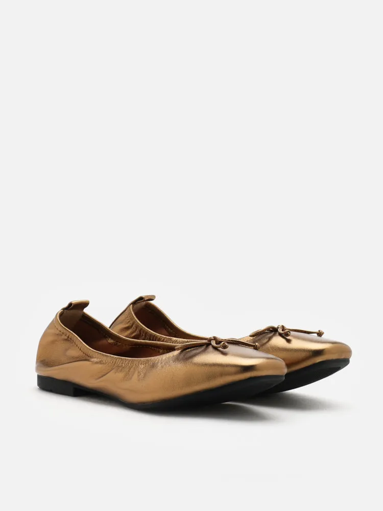 Gia Bow Square Toe Flats