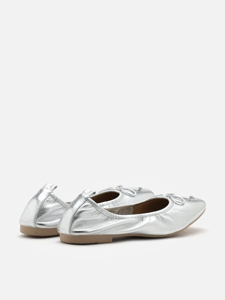 Gia Bow Square Toe Flats