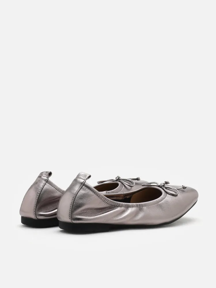 Gia Bow Square Toe Flats