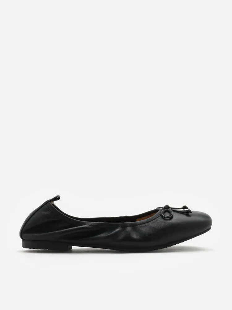 Gia Bow Square Toe Flats