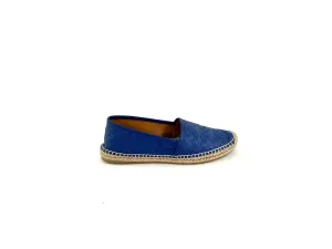 GUCCI Embossed Leather GG Microguccissima Espadrilles 37.5