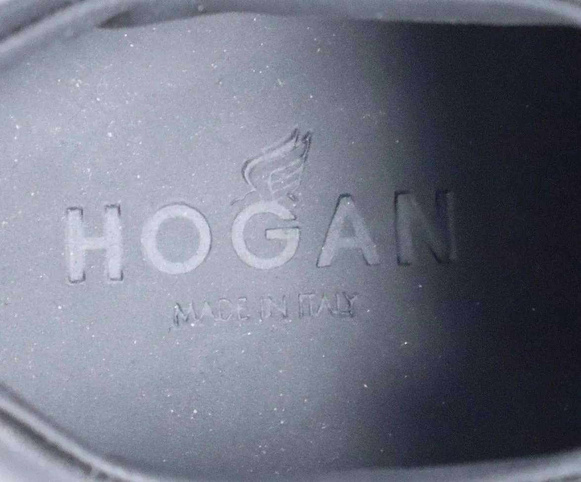 Hogan Black Leather Sneakers sz 5.5