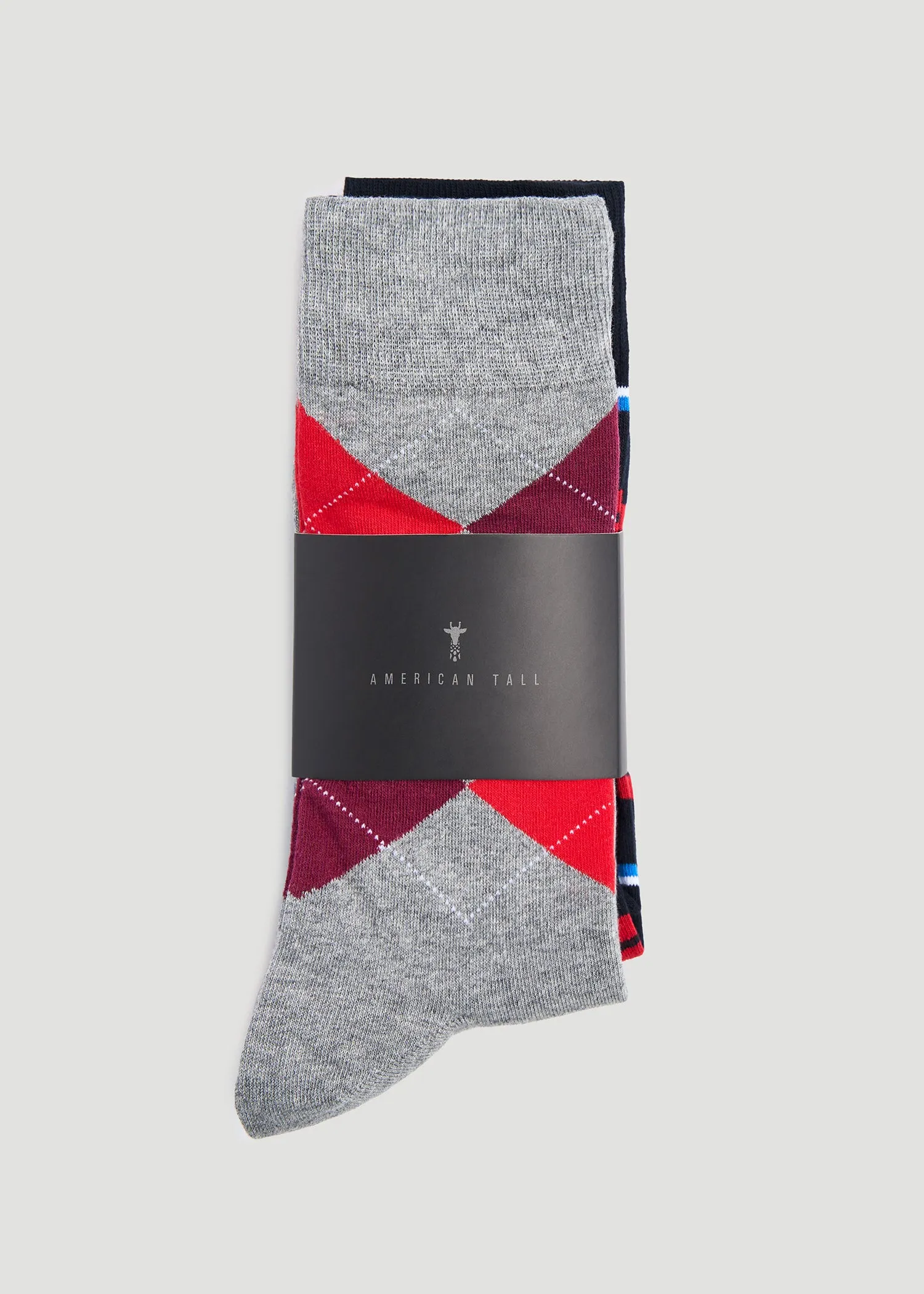 Men's Dress Socks Size 14 to 17 | Pack D (3-Pack)
