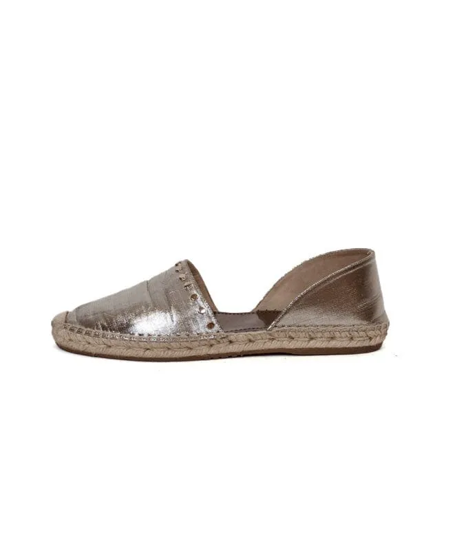 Metallic Espadrilles Flats