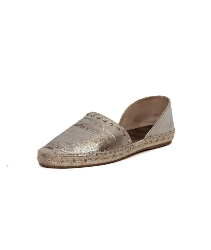 Metallic Espadrilles Flats