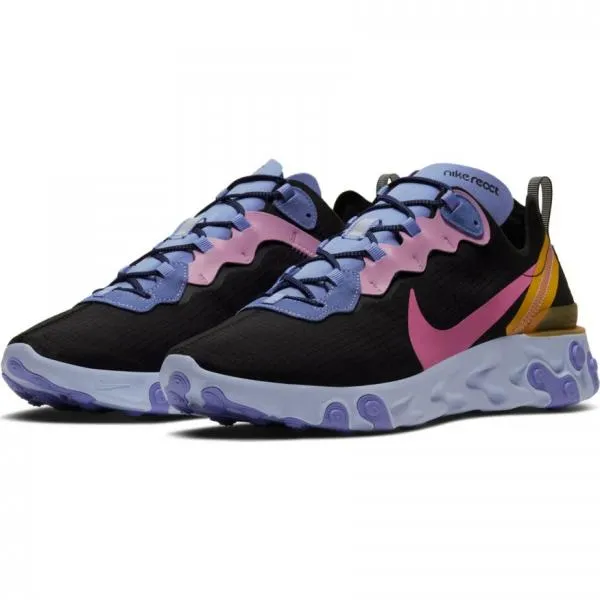 Nike - Men - React Element 55 - Black/Magic Flamingo/Light Thistle
