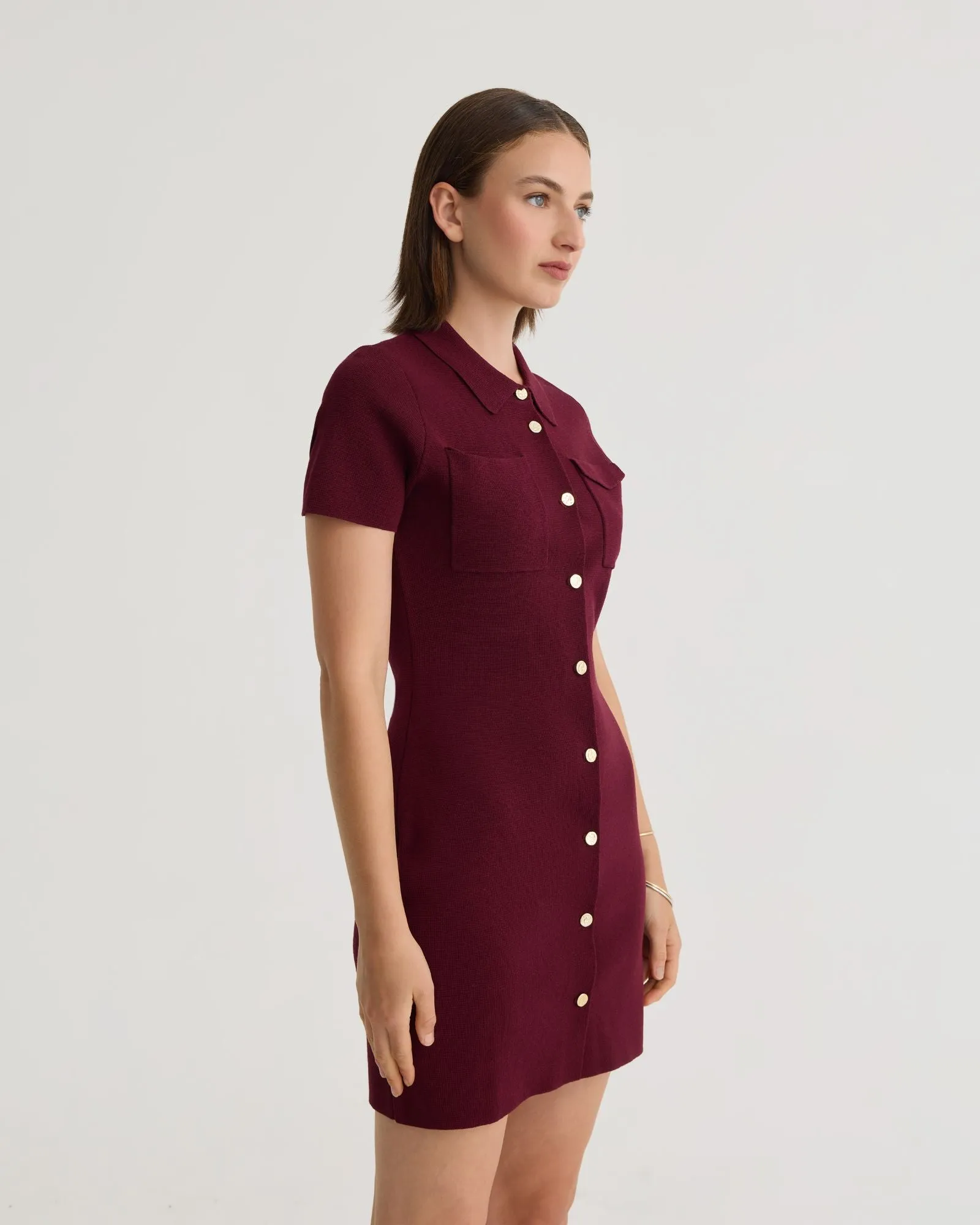 Olive Knitted Mini Dress