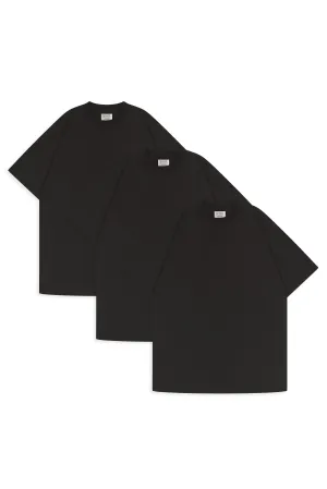 Organic Black Tee (3 Pack)