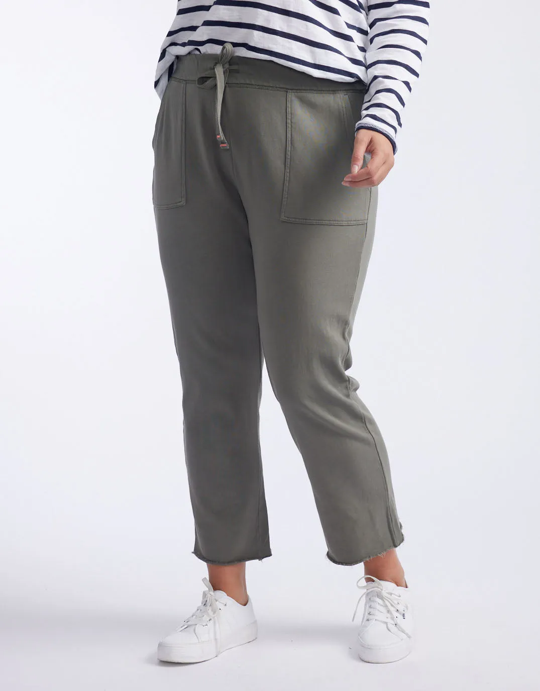 Raw Edge Lounge Pant - Washed Khaki
