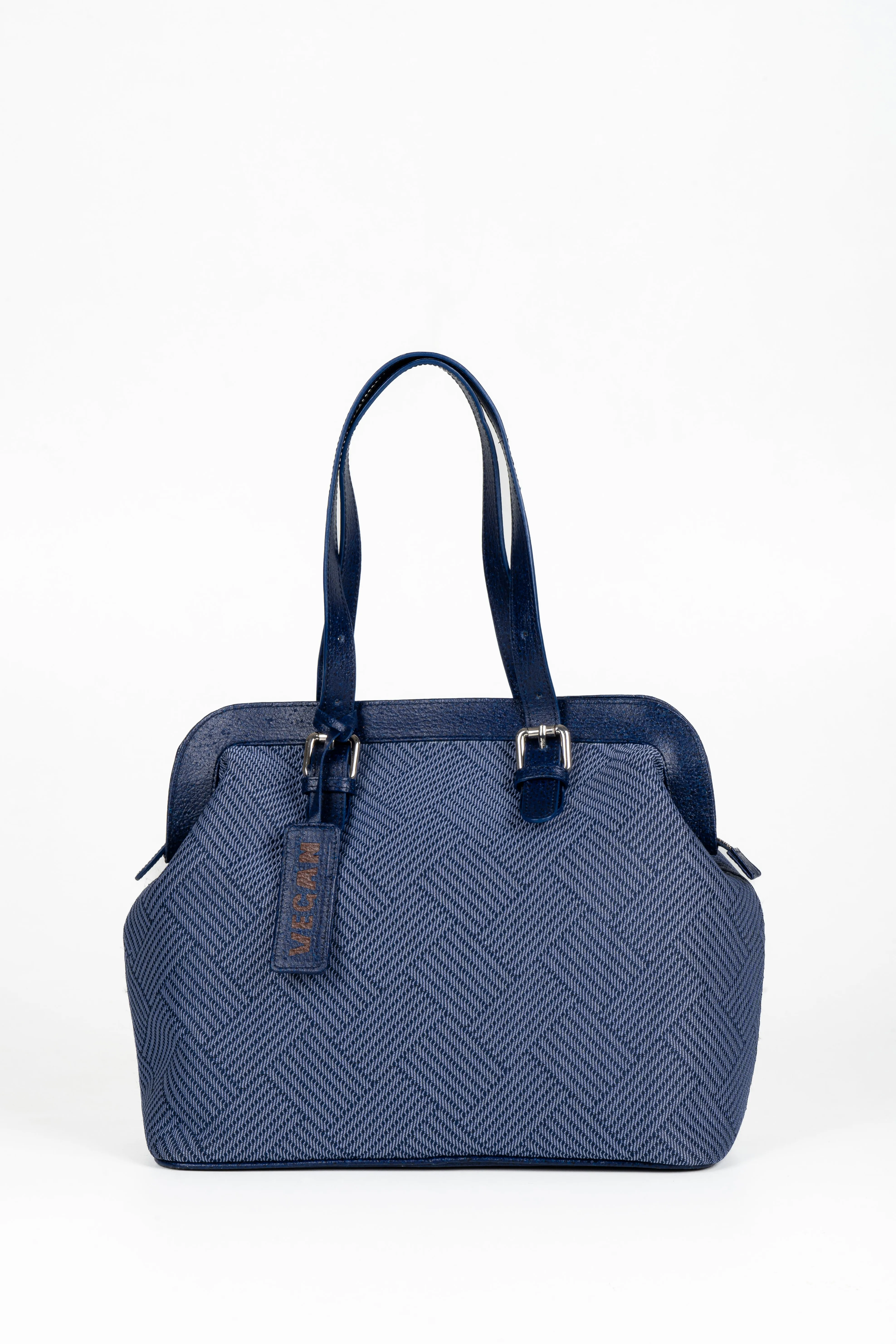 rPET with Vegan Leather based Duffle Tote Handbag - Luxe Edition