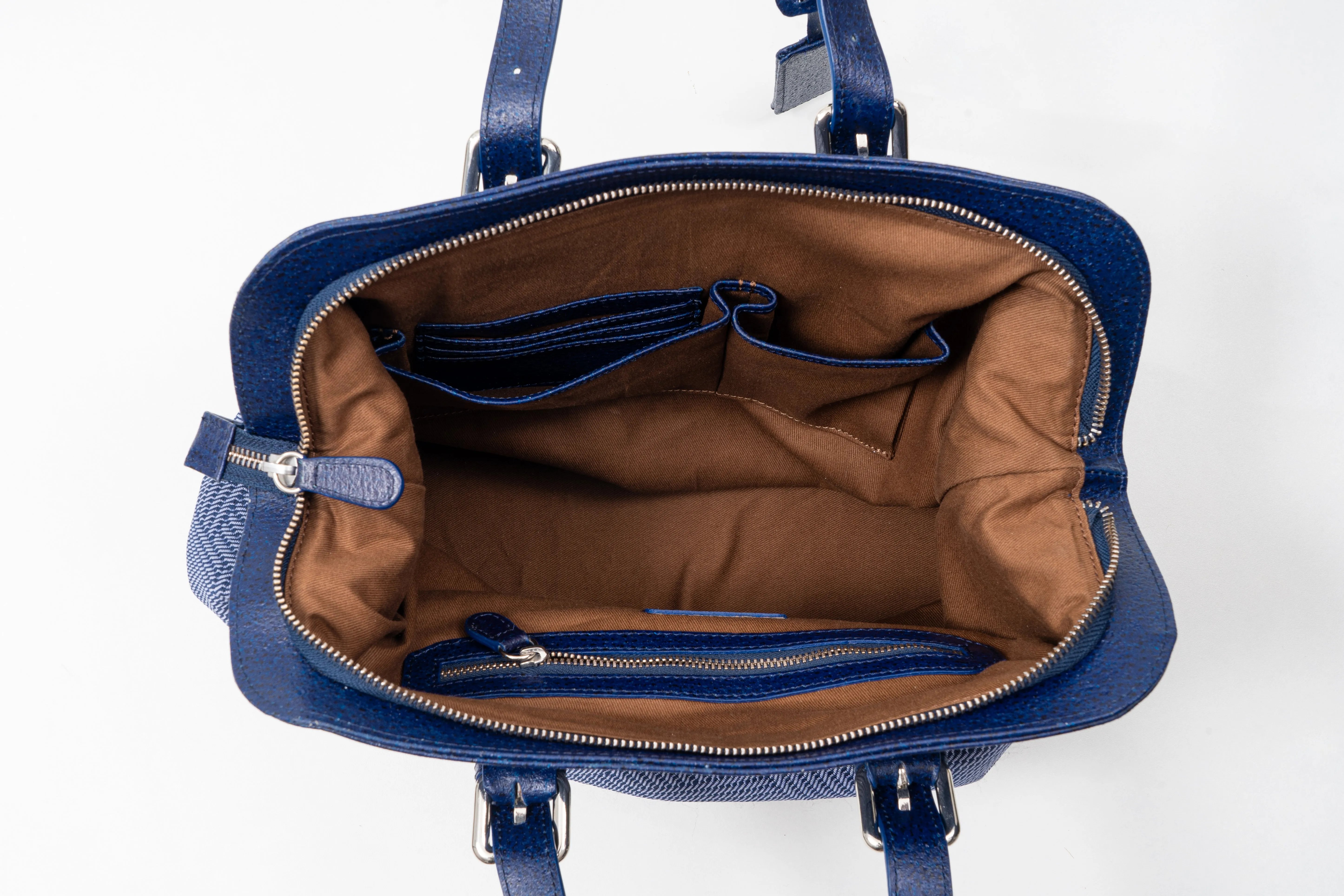 rPET with Vegan Leather based Duffle Tote Handbag - Luxe Edition