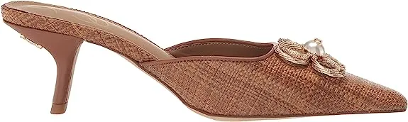 Sam Edelman Brit Cuoio Kitten Heel Slip On Pointed Toe Fashion Leather Pumps