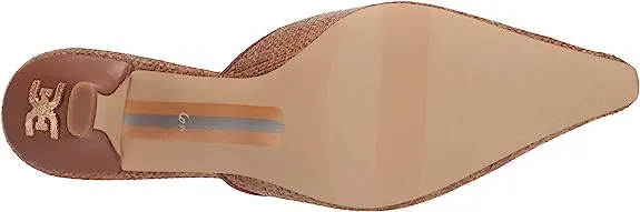Sam Edelman Brit Cuoio Kitten Heel Slip On Pointed Toe Fashion Leather Pumps