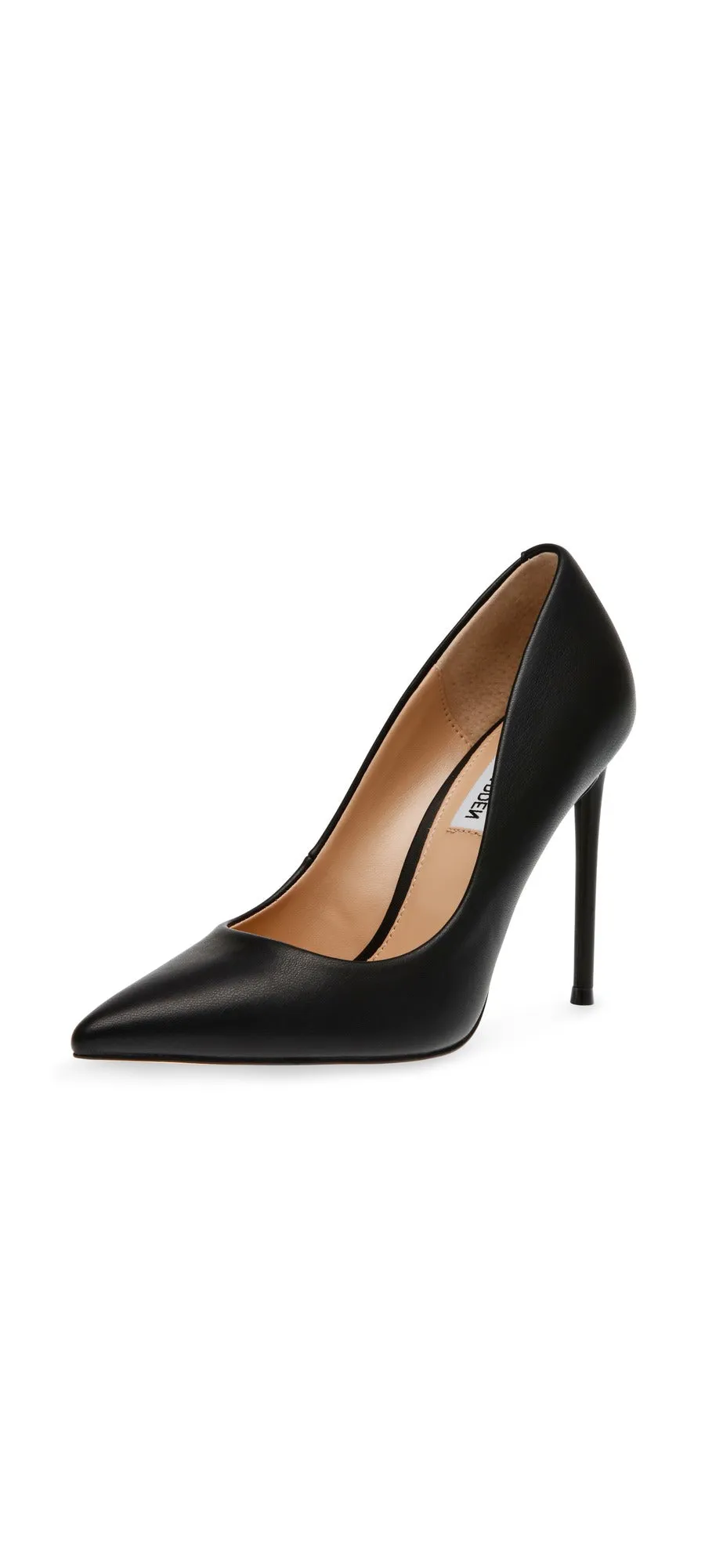 Steve Madden Vala Black Paris Fashion High Heel Pointed Toe Stiletto Pumps