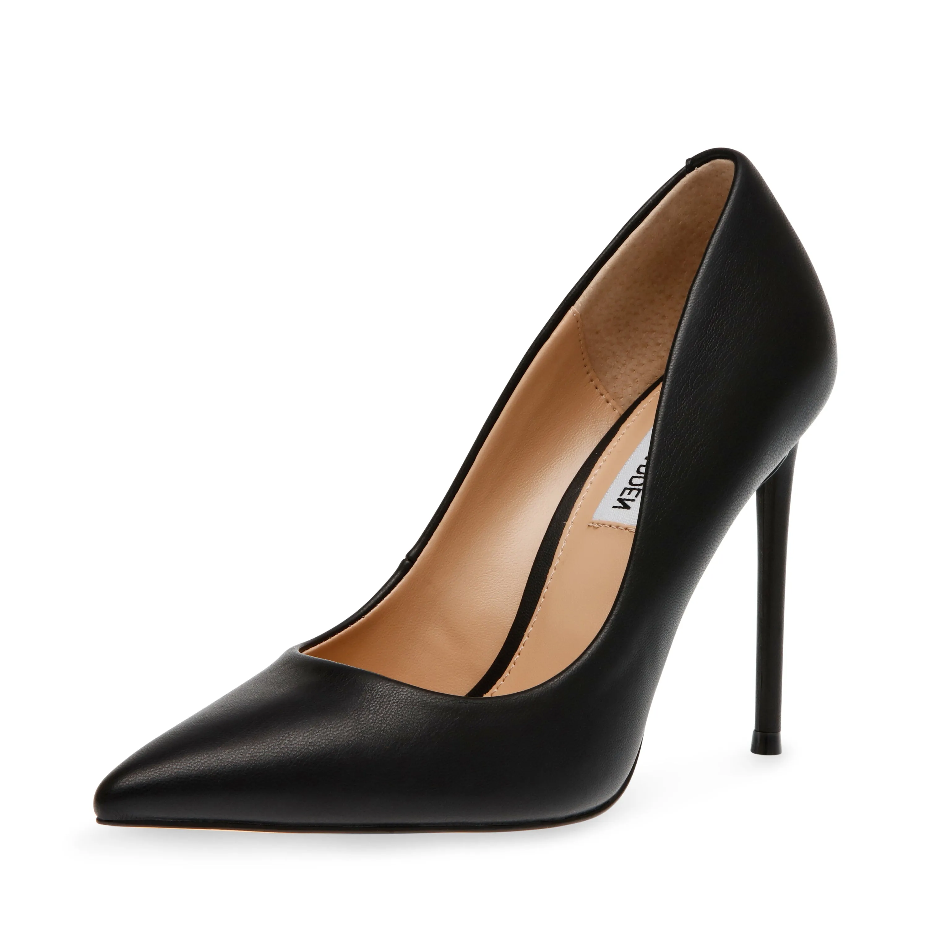 Steve Madden Vala Black Paris Fashion High Heel Pointed Toe Stiletto Pumps