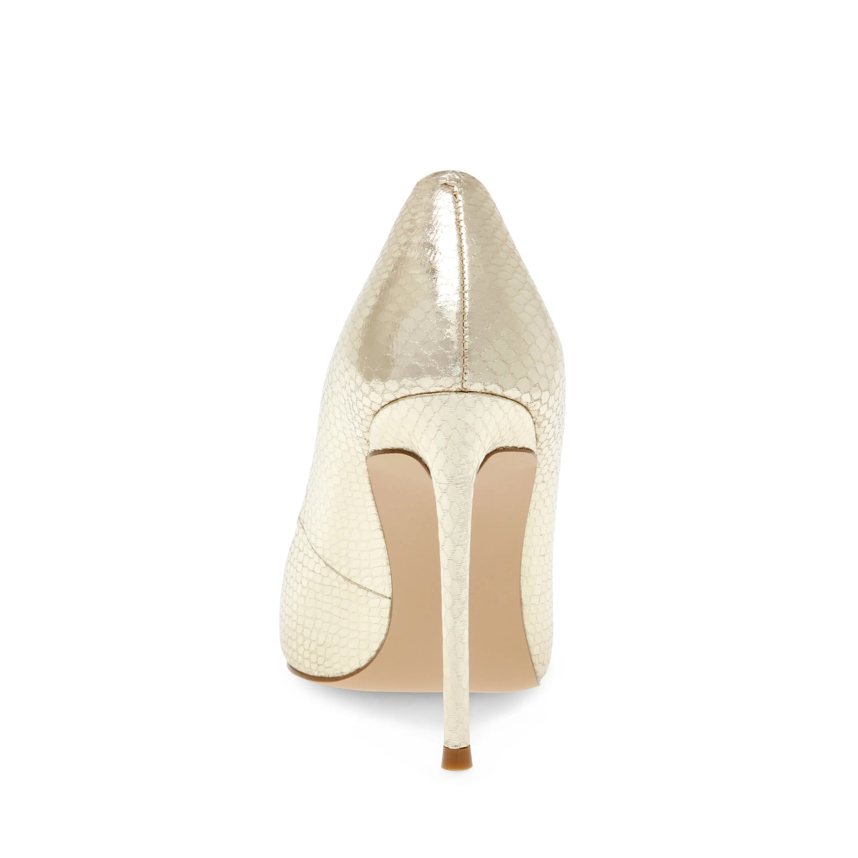 Steve Madden Vala Gold Snake Fashion High Heel Pointed Toe Stiletto Pumps