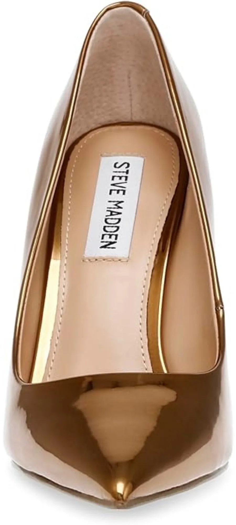 Steve Madden Vala Metallic Bronze Fashion High Heeled Pointed Toe Stiletto Pumps