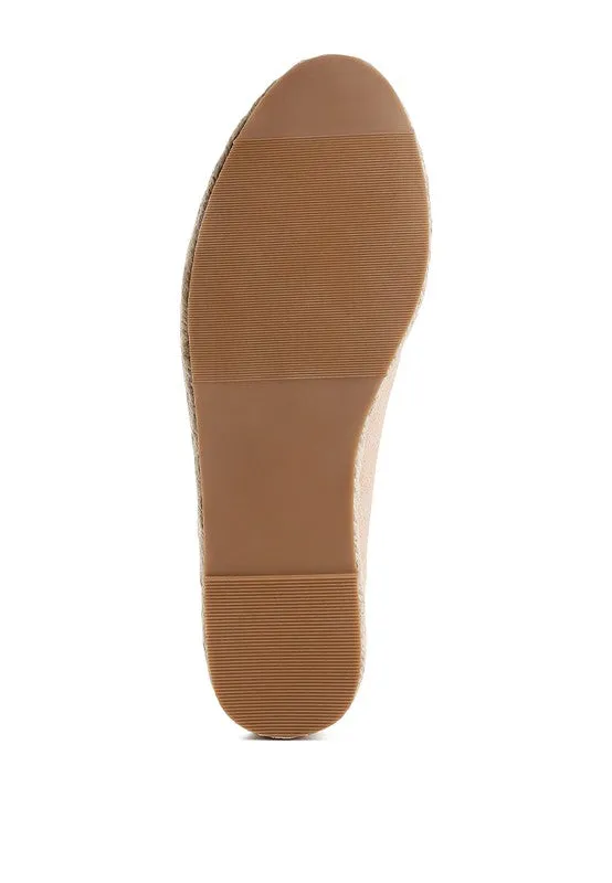 Suede Flatform Heel Espadrilles
