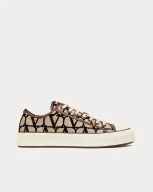 Toile Iconographe Totaloop Beige / Black Low Top Sneakers