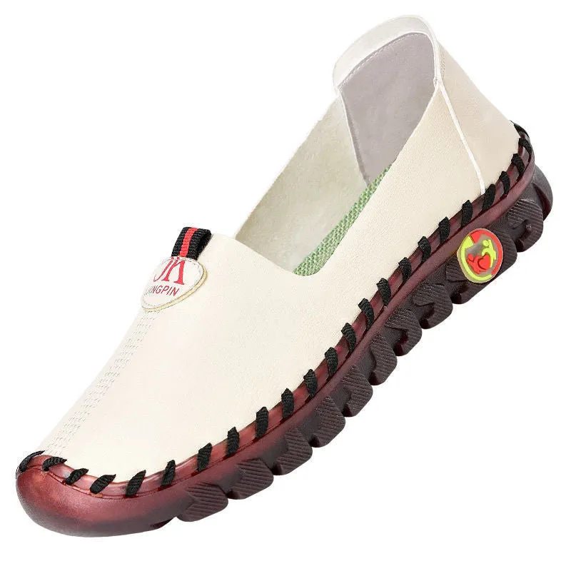 Vanccy  Slip Ons Woman Flats Comfy Nurse Wide Fit  Loafers