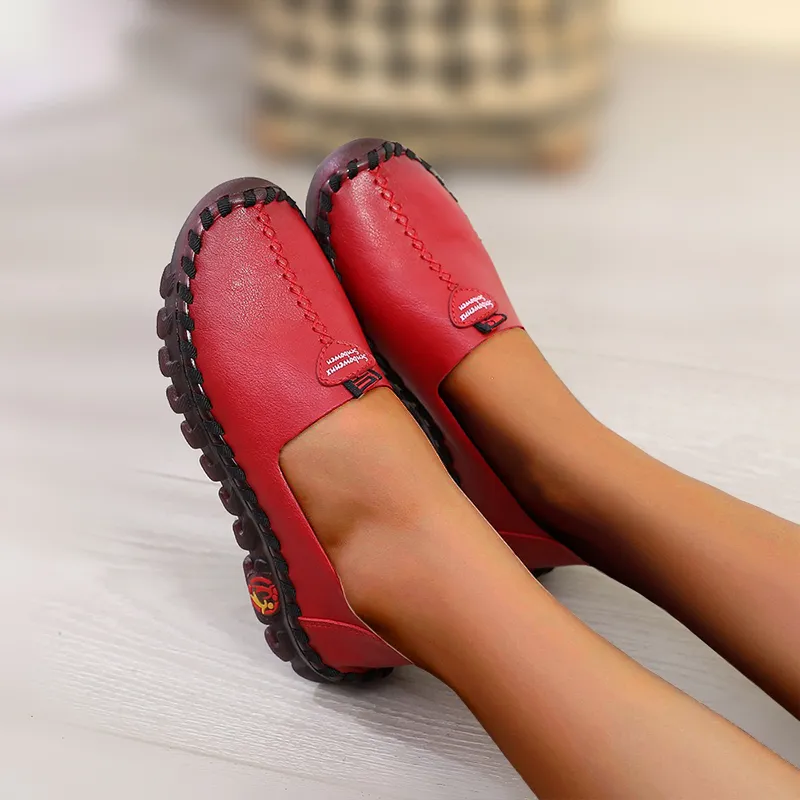 Vanccy  Slip Ons Woman Flats Comfy Nurse Wide Fit  Loafers