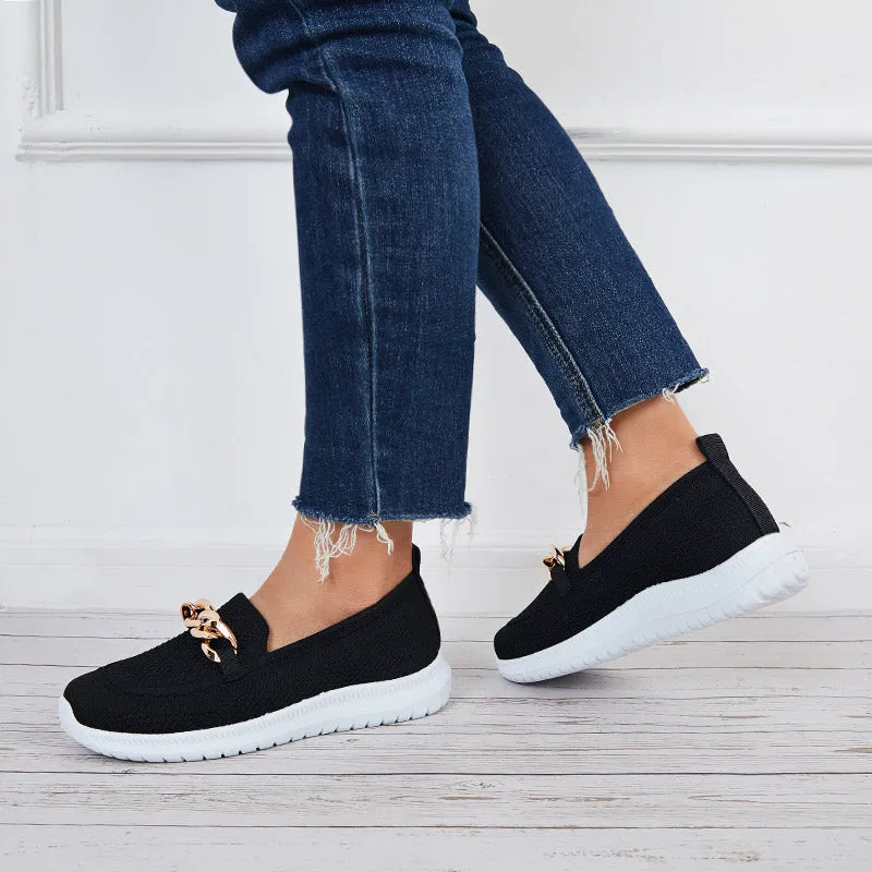 Women Breathable Platform Loafer Casual Comfy Tennis Walking Shoes